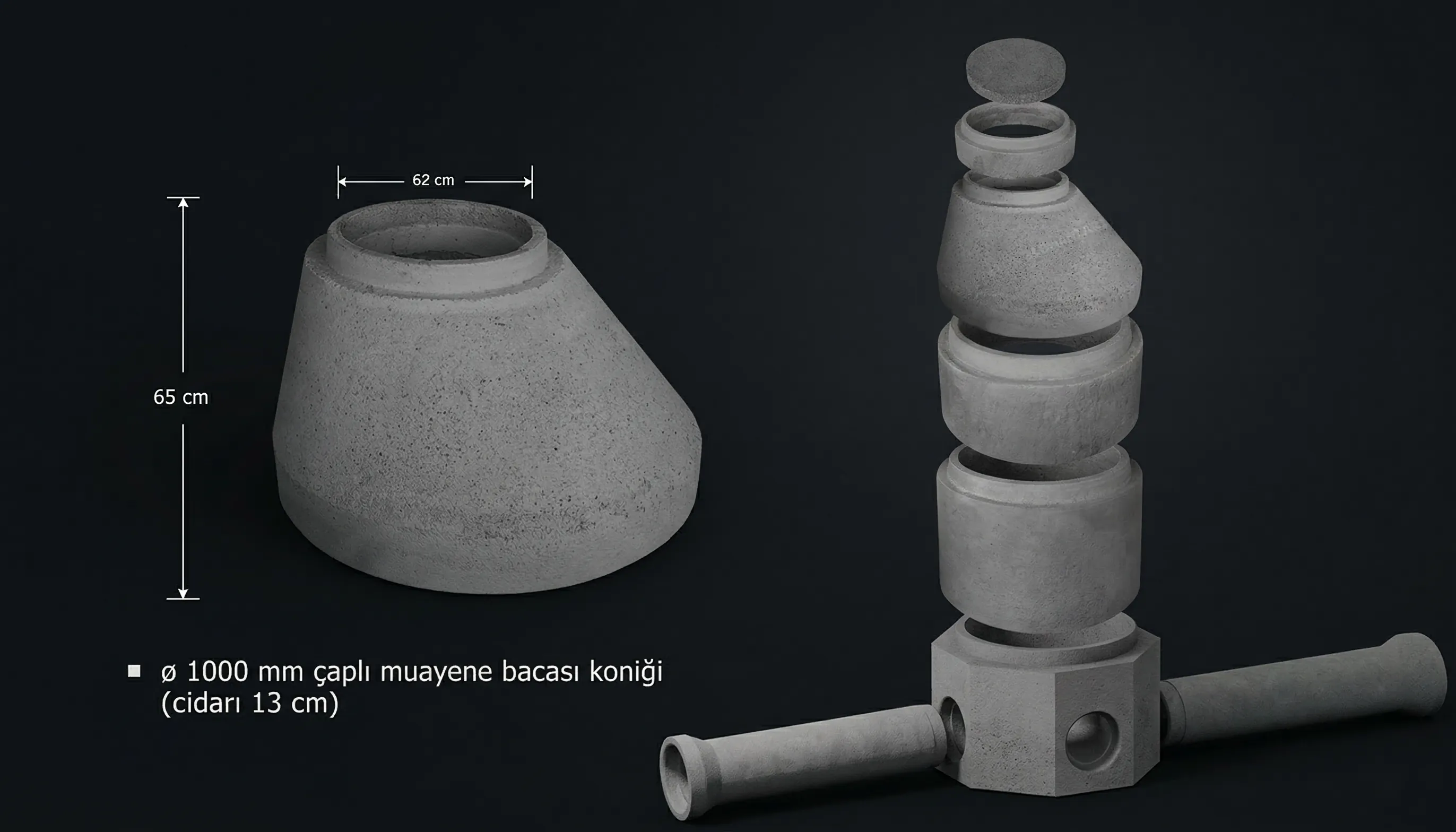 Muayene Bacası Konik Elemanı - Görsel 1